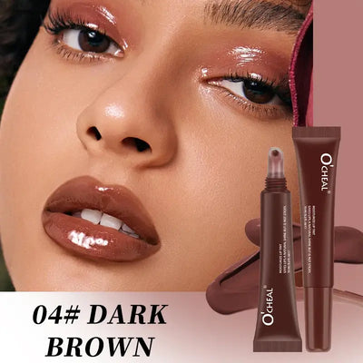 Frost Glow Cosmetics 4-Color Lip Gloss Set – Moisturizing, plumping, mirror-shine lip oils that smooth fine lines & enhance lips.