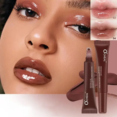 Frost Glow Cosmetics 4-Color Lip Gloss Set – Moisturizing, plumping, mirror-shine lip oils that smooth fine lines & enhance lips.