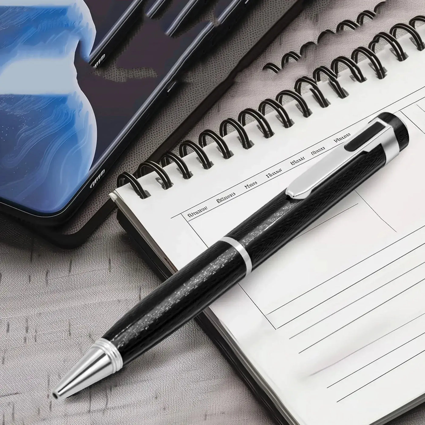 Frost Glow Cosmetics portable digital voice recorder with noise cancelling. Perfect for meetings, lectures & conferences.