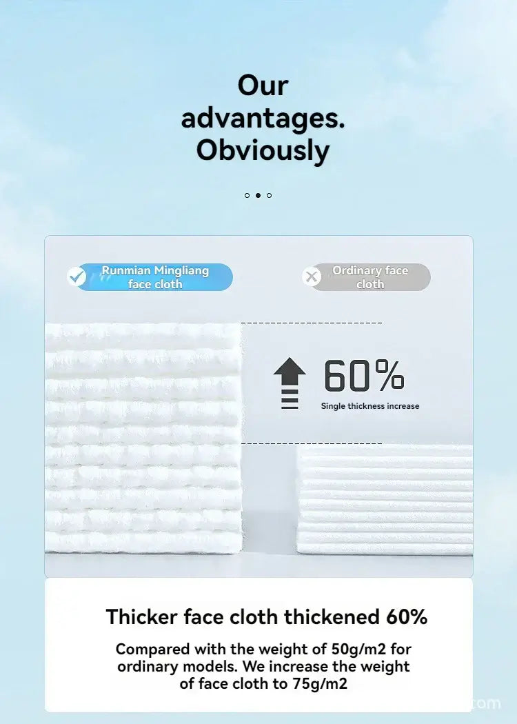 Gentle, absorbent disposable facial towels made from soft cotton. Perfect for makeup removal & daily skincare. Shop Frost Glow Cosmetics today!