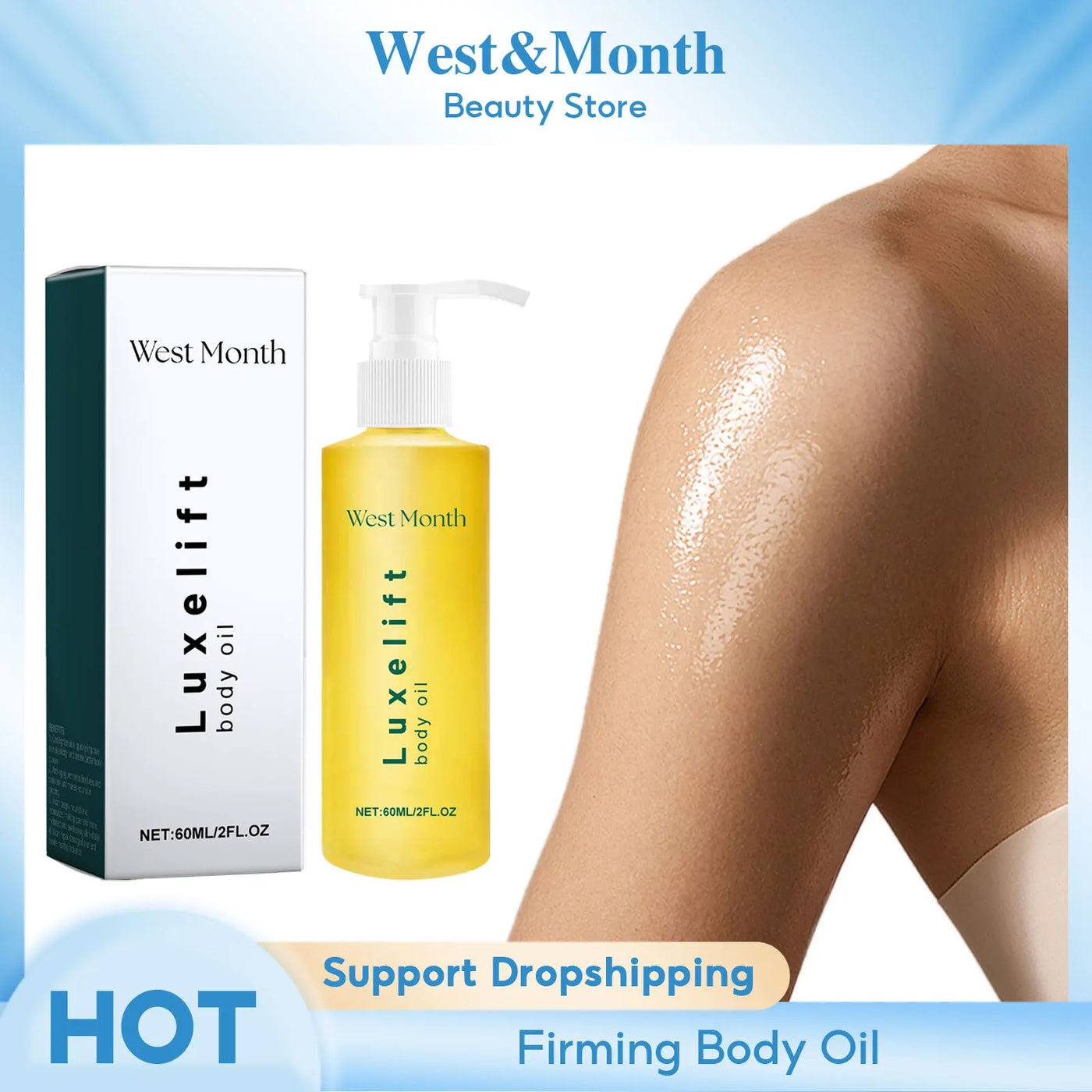 Deeply moisturizing body oil that repairs, lifts & fades fine lines. Smooths skin, lightens tone & relieves dryness naturally.