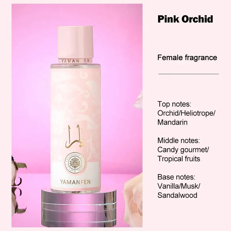 A refreshing 250ml fruity body mist with long-lasting fragrance. Natural, moisturizing spray that keeps skin fresh & scented.